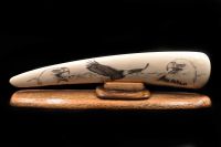 THREE EAGLES SCRIMSHAW